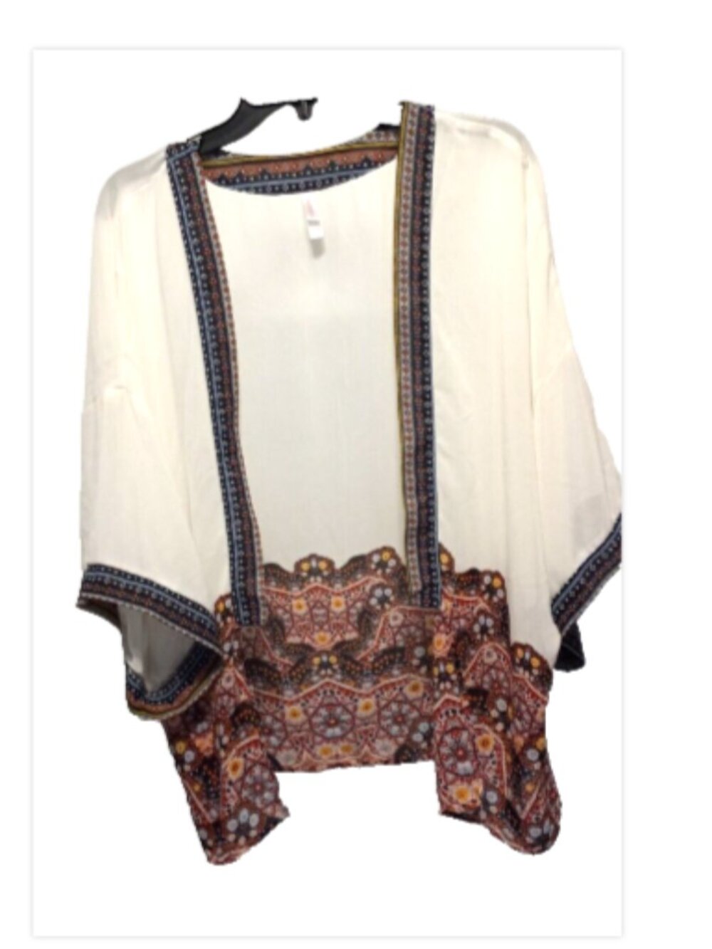 Xhilaration Swim Cover-Up Women’s XL/XXL Sheer Open Cardigan Boho EUC